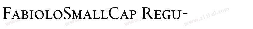 FabioloSmallCap Regu字体转换